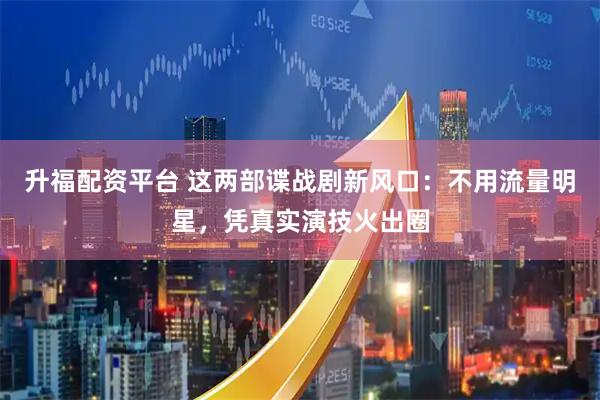 升福配资平台 这两部谍战剧新风口:不用流量明星,凭真实演技火出圈